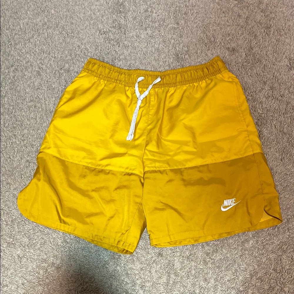 Nike Mustard Yellow Sports Shorts